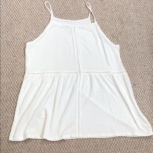 AE White Lace Trim Top || Size M